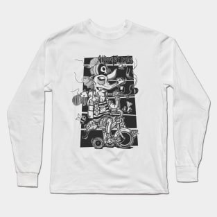 alligator rules mono Long Sleeve T-Shirt